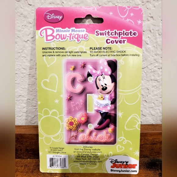 Minnie Mouse Light Switch Plate - Picture 2 of 2